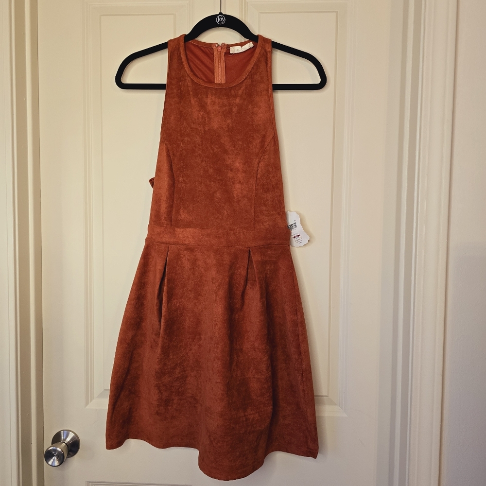 NWT Burnt Orange Cut-Out Dress